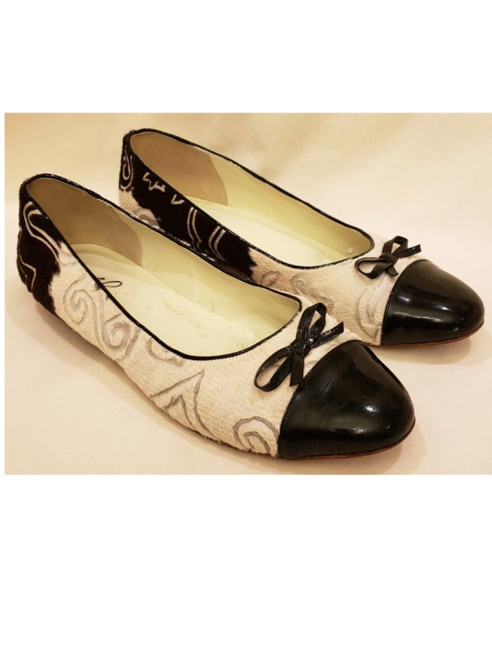 ZEFERINO Brazil Comfort Flat Shoes Sz-EU-39/US~9 Multicolor Leather/Pony Hair